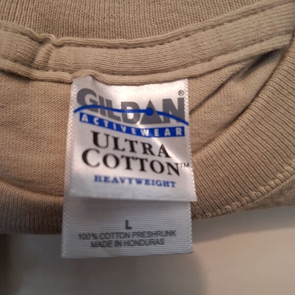 Large Grateful Old Souls How Old I Art Hymnal Tan T-Shirt Size L Christian - Picture 5 of 9